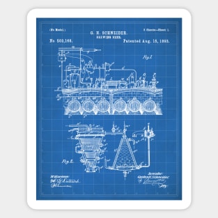 Brewing Beer Patent - Beer Art - Blueprint Sticker